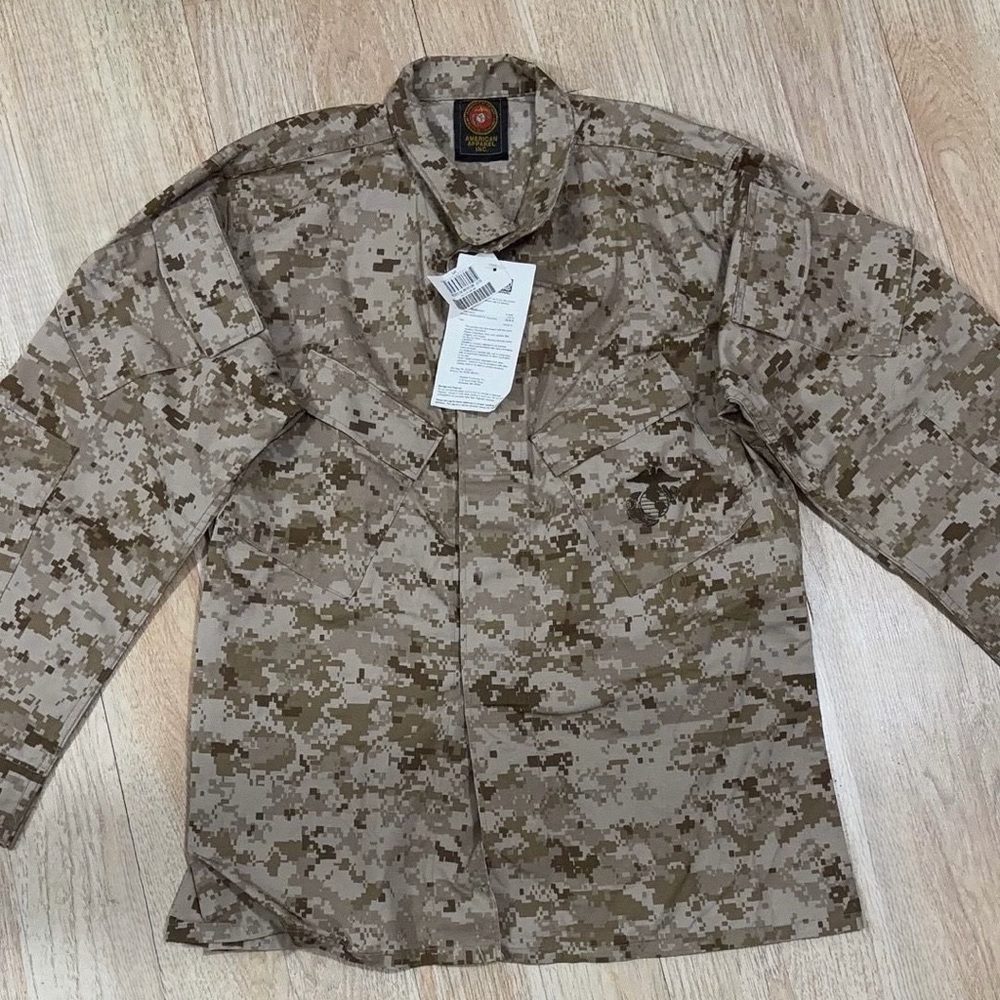 American Apparel Men's Desert Digital Camo Field Jacket - Tan/Brown